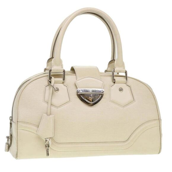 LOUIS VUITTON Epi Boring Montaigne GM Hand Bag White - Picture 1 of 15